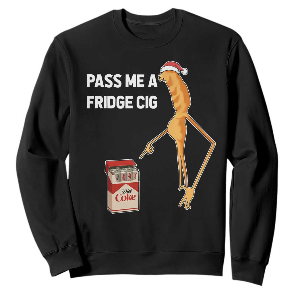 Marcus The Worm Christmas Meme Sweatshirt Pass Me A Fridge Cig TS14 Black Print Your Wear
