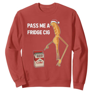 Marcus The Worm Christmas Meme Sweatshirt Pass Me A Fridge Cig TS14 Red Print Your Wear