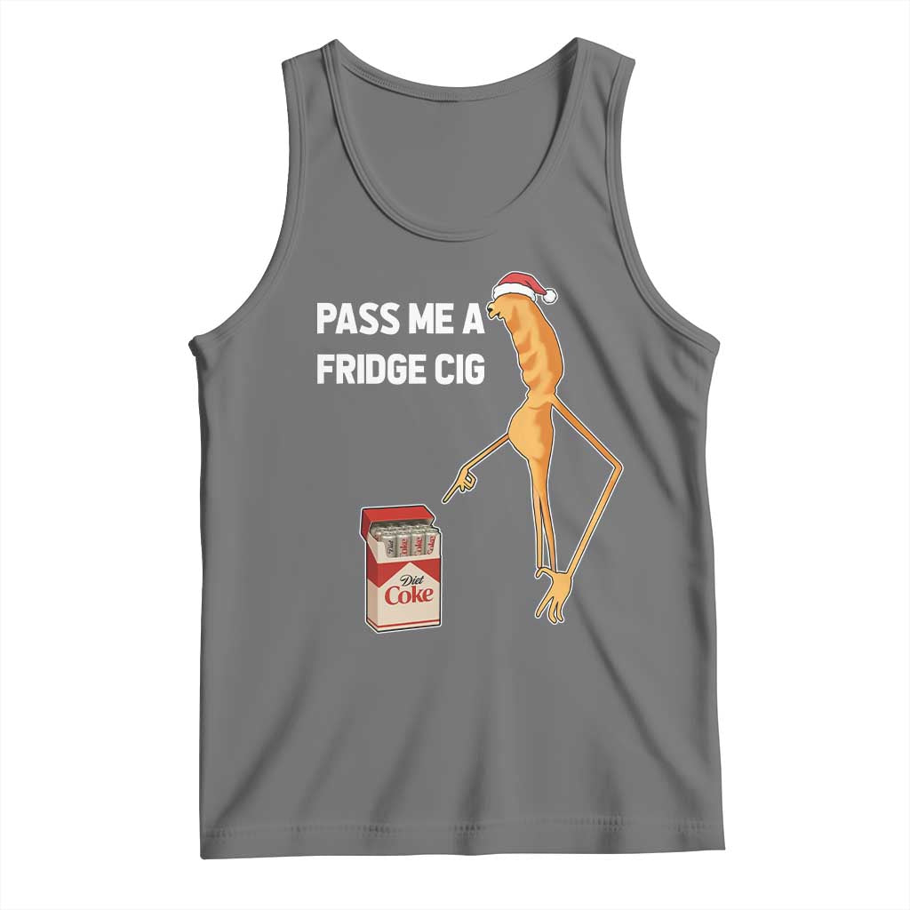 Marcus The Worm Christmas Meme Tank Top Pass Me A Fridge Cig TS14 Black Heather Print Your Wear
