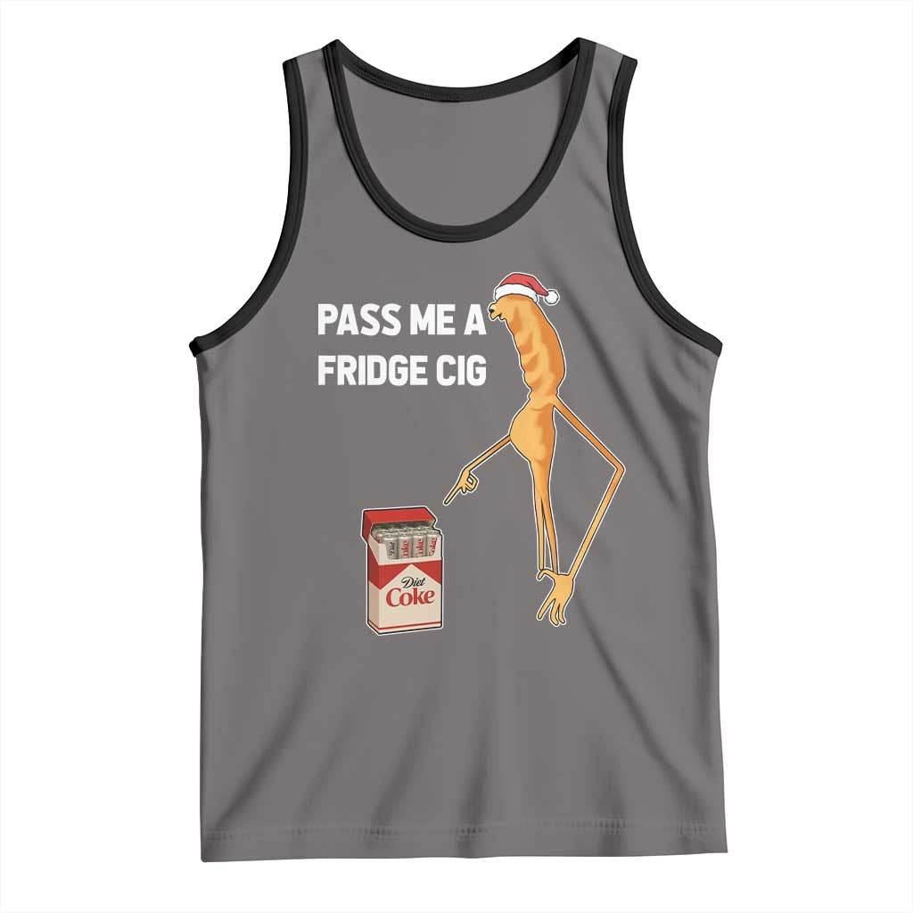 Marcus The Worm Christmas Meme Tank Top Pass Me A Fridge Cig TS14 Deep Heather Black Print Your Wear