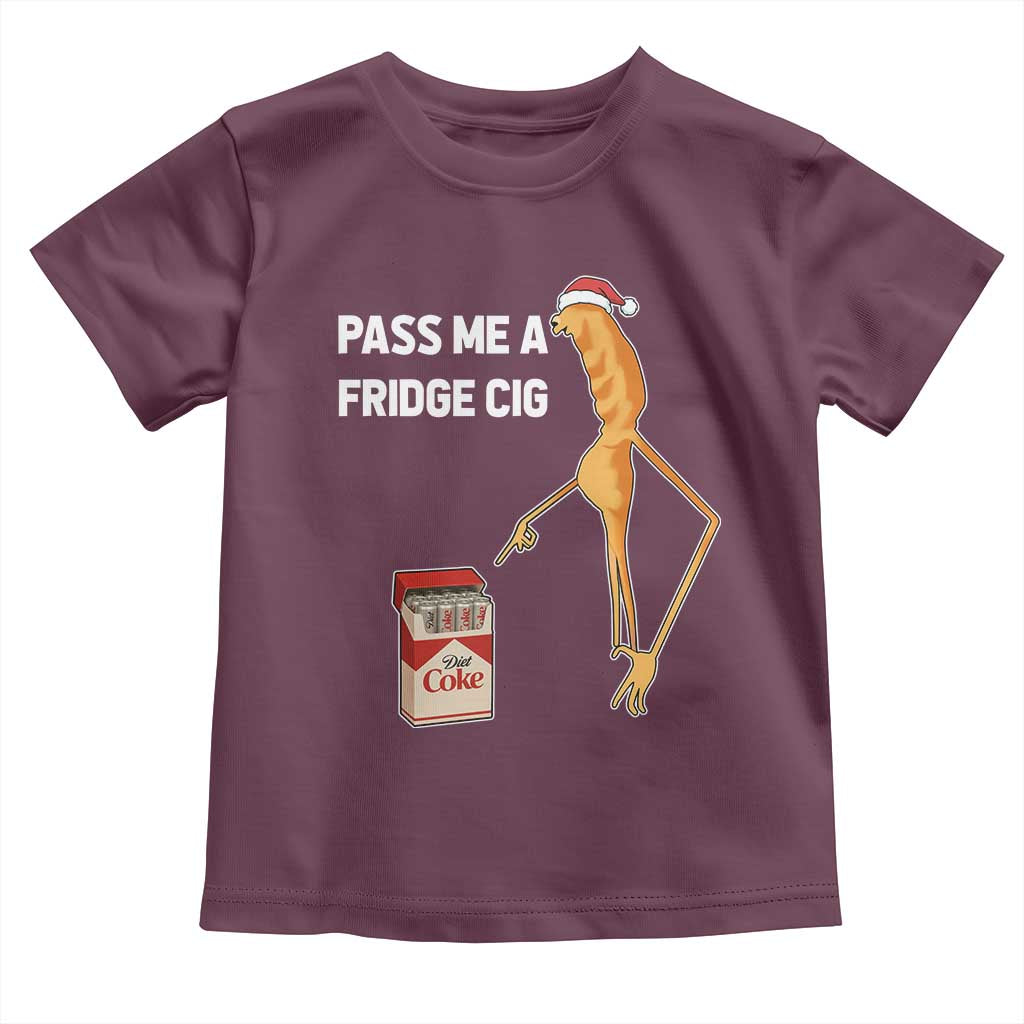 Marcus The Worm Christmas Meme Toddler T Shirt Pass Me A Fridge Cig TS14 Maroon Print Your Wear