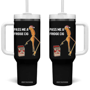 Marcus The Worm Christmas Meme Tumbler With Handle Pass Me A Fridge Cig TS14 One Size: 40 oz Black Print Your Wear