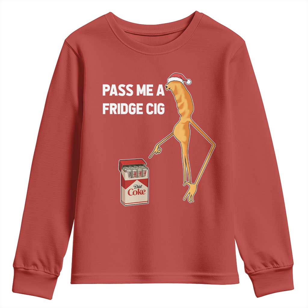 Marcus The Worm Christmas Meme Youth Sweatshirt Pass Me A Fridge Cig TS14 Red Print Your Wear