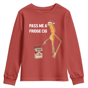 Marcus The Worm Christmas Meme Youth Sweatshirt Pass Me A Fridge Cig TS14 Red Print Your Wear