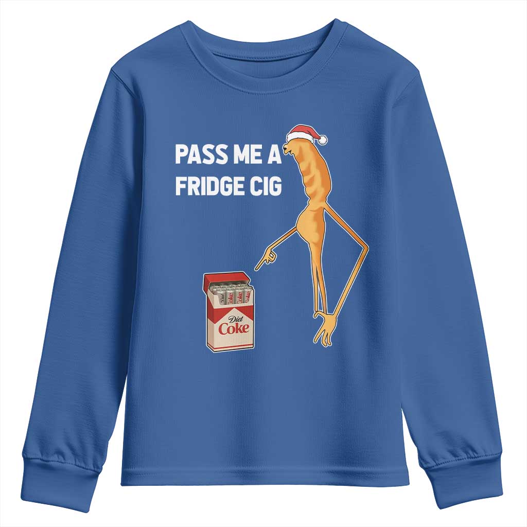 Marcus The Worm Christmas Meme Youth Sweatshirt Pass Me A Fridge Cig TS14 Royal Blue Print Your Wear