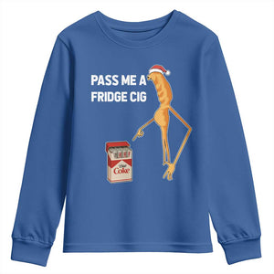 Marcus The Worm Christmas Meme Youth Sweatshirt Pass Me A Fridge Cig TS14 Royal Blue Print Your Wear