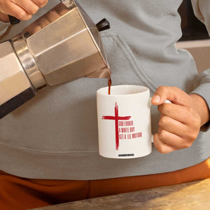 God Forbid A White Boy Get A Lil Motion Coffee Mug Funny Christian Quote Meme TS14 Print Your Wear