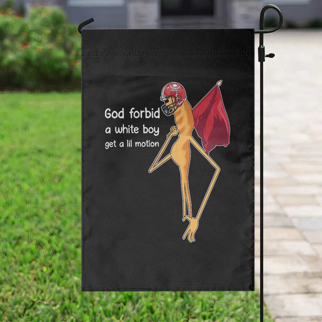 God Forbid A White Boy Get A Lil Motion Garden Flag Marcus The Worm Robert Meme Cosplay TS14 Print Your Wear