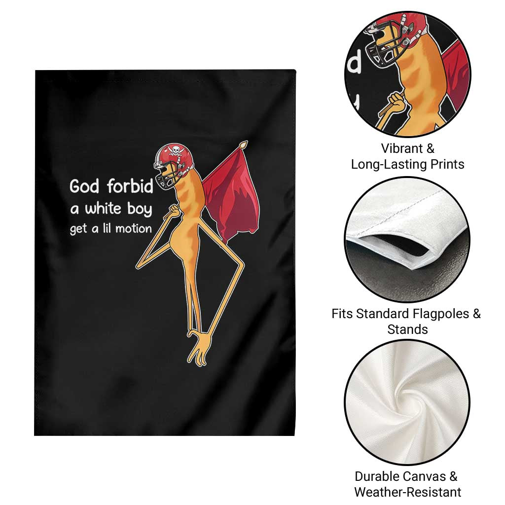 God Forbid A White Boy Get A Lil Motion Garden Flag Marcus The Worm Robert Meme Cosplay TS14 Print Your Wear