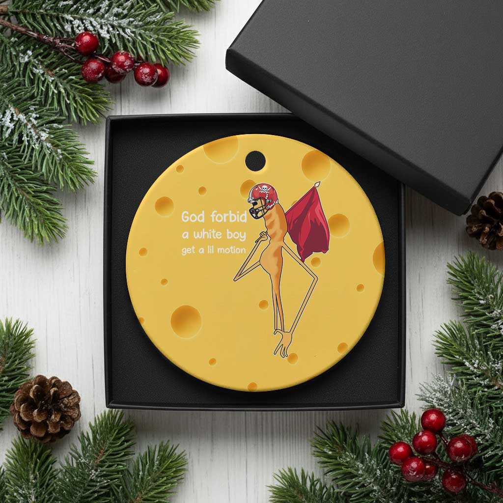 God Forbid A White Boy Get A Lil Motion Ceramic Ornament Marcus The Worm Robert Meme Cosplay TS14 1pc Yellow Cheese Print Your Wear