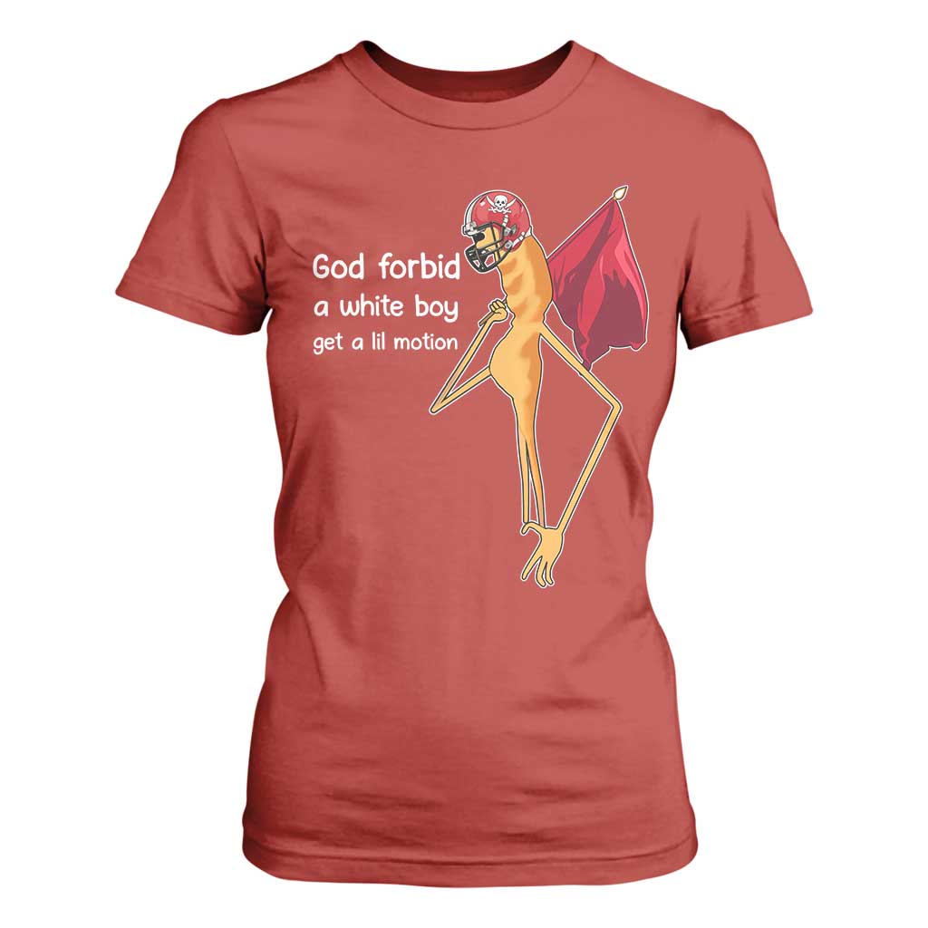 God Forbid A White Boy Get A Lil Motion T Shirt For Women Marcus The Worm Robert Meme Cosplay TS14 Red Print Your Wear