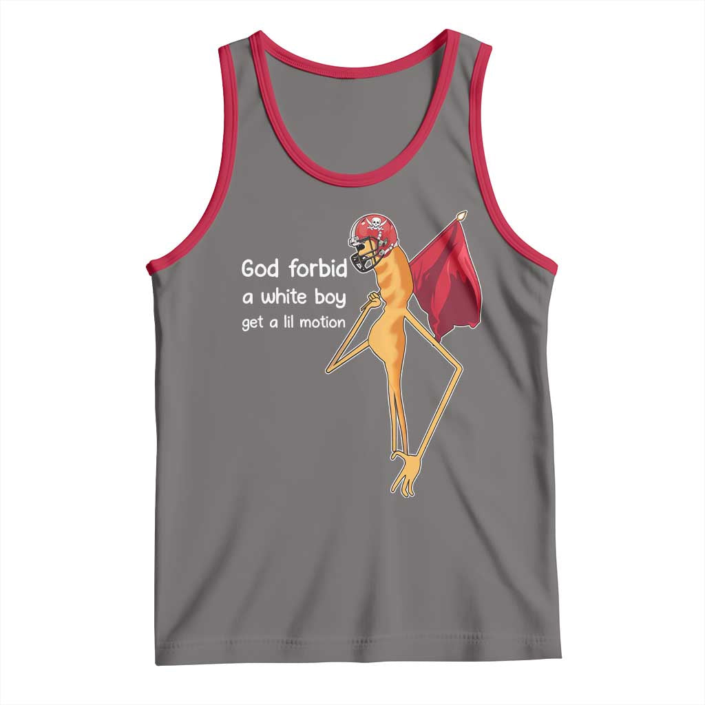 God Forbid A White Boy Get A Lil Motion Tank Top Marcus The Worm Robert Meme Cosplay TS14 Deep Heather Red Print Your Wear