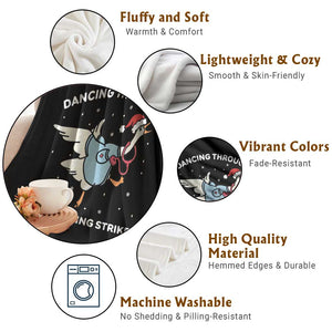 Christmas Goose Nurse Throw Blanket Dancing Through The Lightning Strikes TS14 Print Your Wear