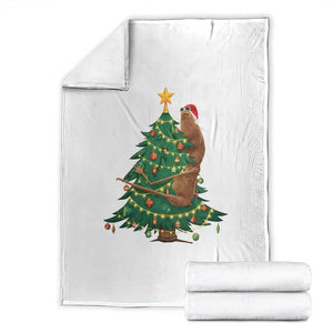 Marcus The Worm Meme Funny Christmas Throw Blanket TS14 White Print Your Wear