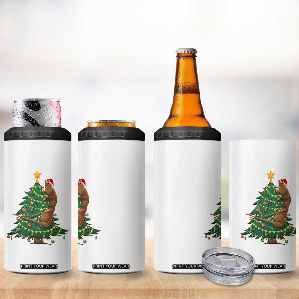 Marcus The Worm Meme Funny Christmas 4 in 1 Can Cooler Tumbler TS14 Print Your Wear