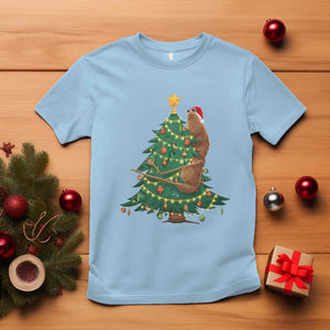 Marcus The Worm Meme Funny Christmas T Shirt TS14 Light Blue Print Your Wear
