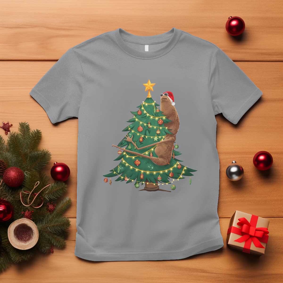 Marcus The Worm Meme Funny Christmas T Shirt TS14 Sport Gray Print Your Wear