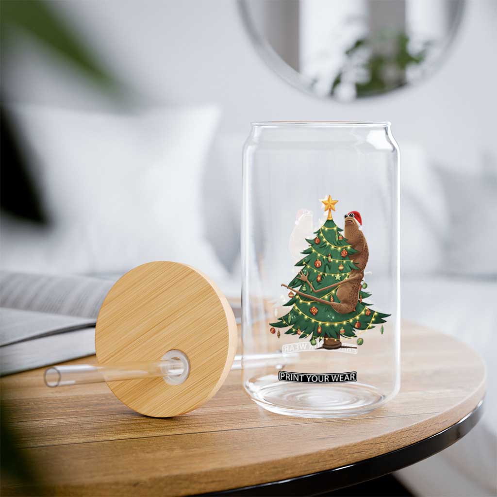 Marcus The Worm Meme Funny Christmas Glass Can TS14 Print Your Wear