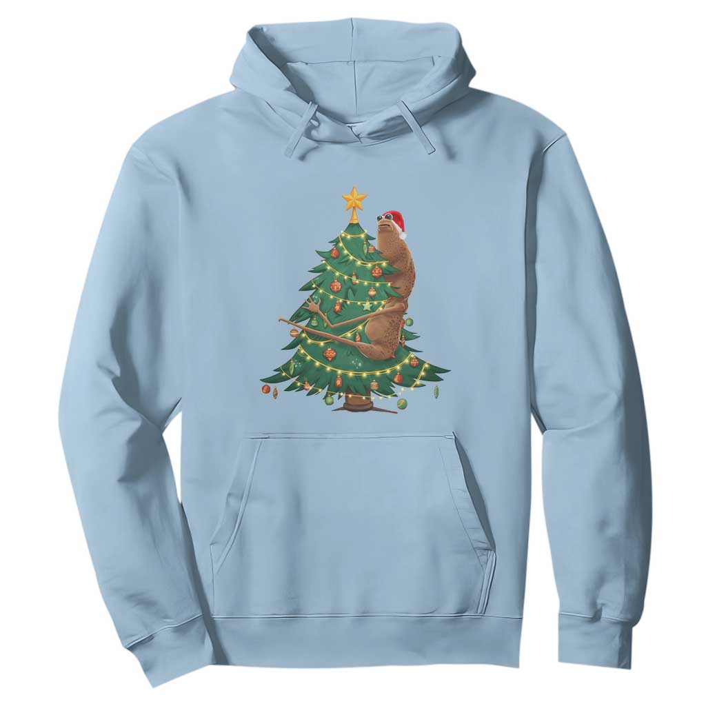 Marcus The Worm Meme Funny Christmas Hoodie TS14 Light Blue Print Your Wear