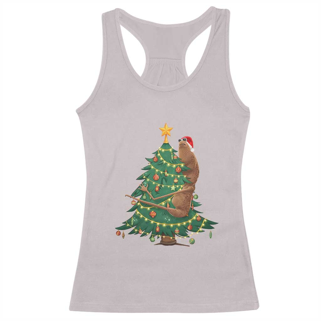 Marcus The Worm Meme Funny Christmas Racerback Tank Top TS14 Ice Gray Print Your Wear