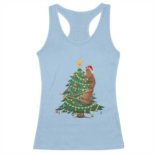 Marcus The Worm Meme Funny Christmas Racerback Tank Top TS14 Light Blue Print Your Wear