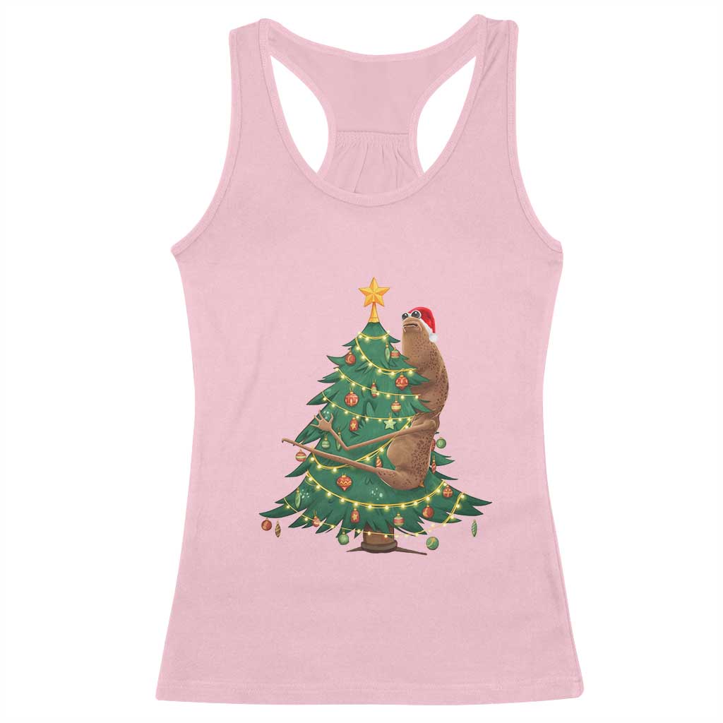 Marcus The Worm Meme Funny Christmas Racerback Tank Top TS14 Light Pink Print Your Wear