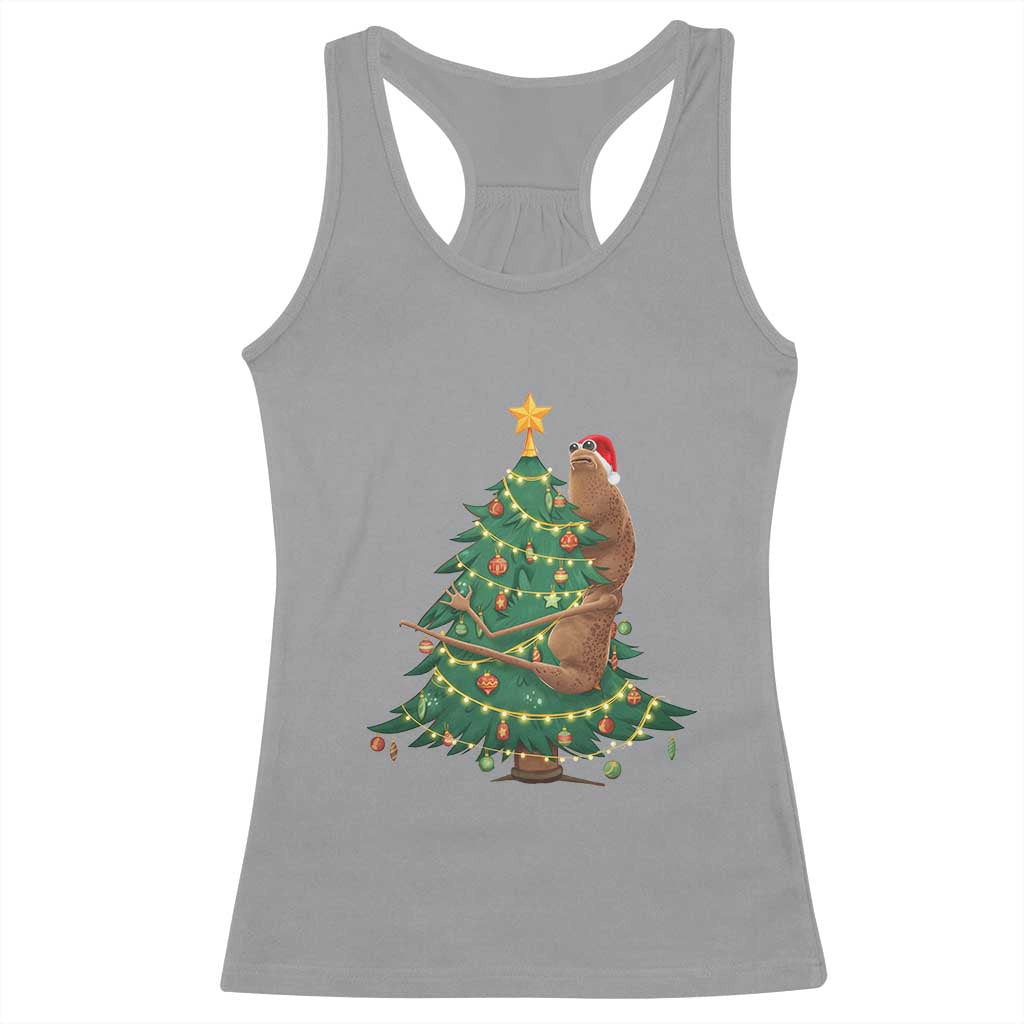 Marcus The Worm Meme Funny Christmas Racerback Tank Top TS14 Sport Gray Print Your Wear