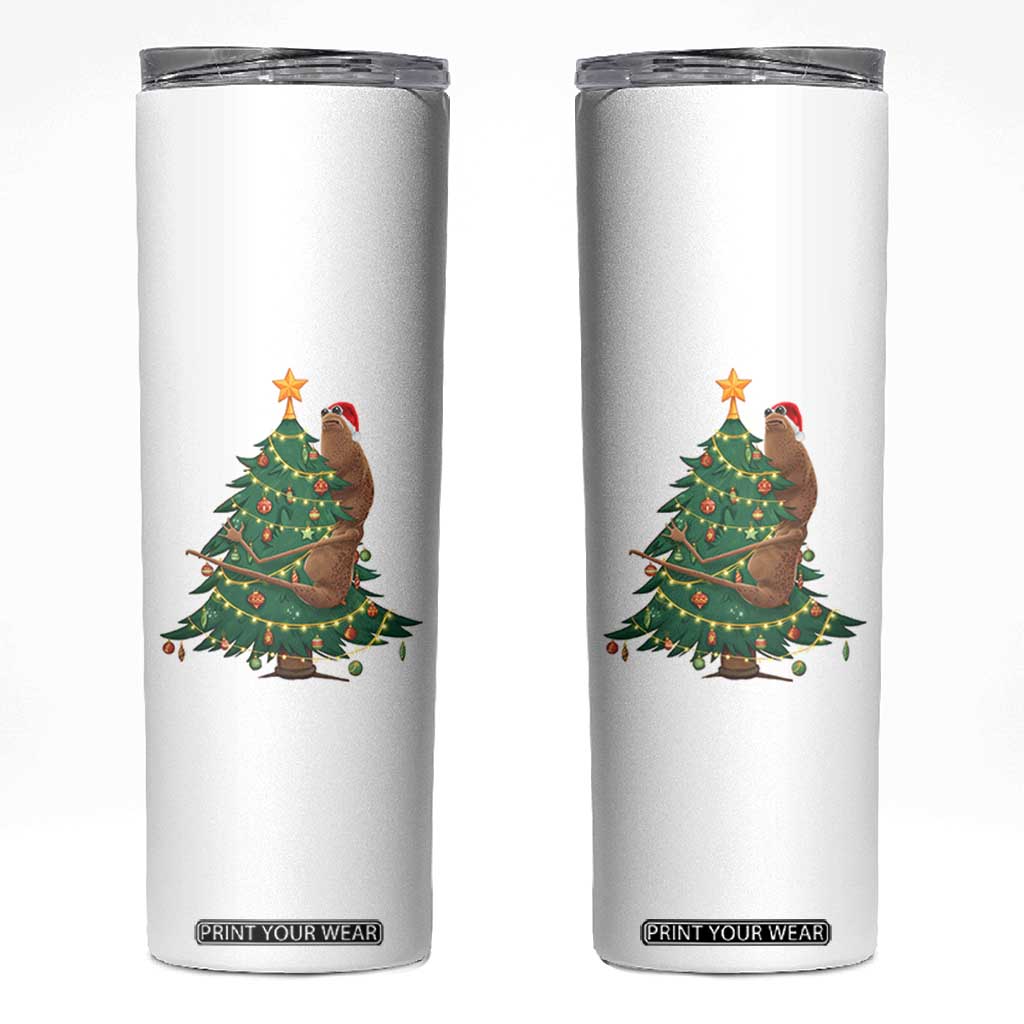 Marcus The Worm Meme Funny Christmas Skinny Tumbler TS14 White Print Your Wear