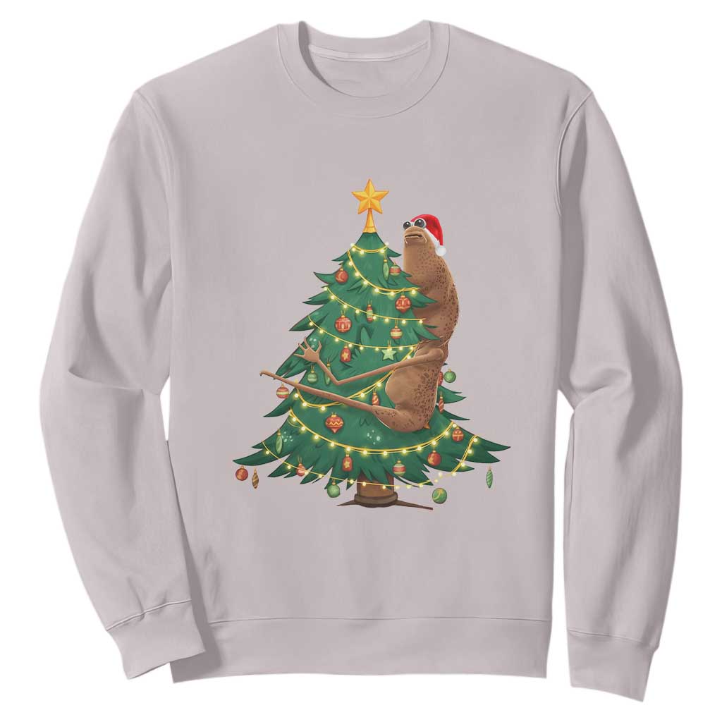 Marcus The Worm Meme Funny Christmas Sweatshirt TS14 Ice Gray Print Your Wear