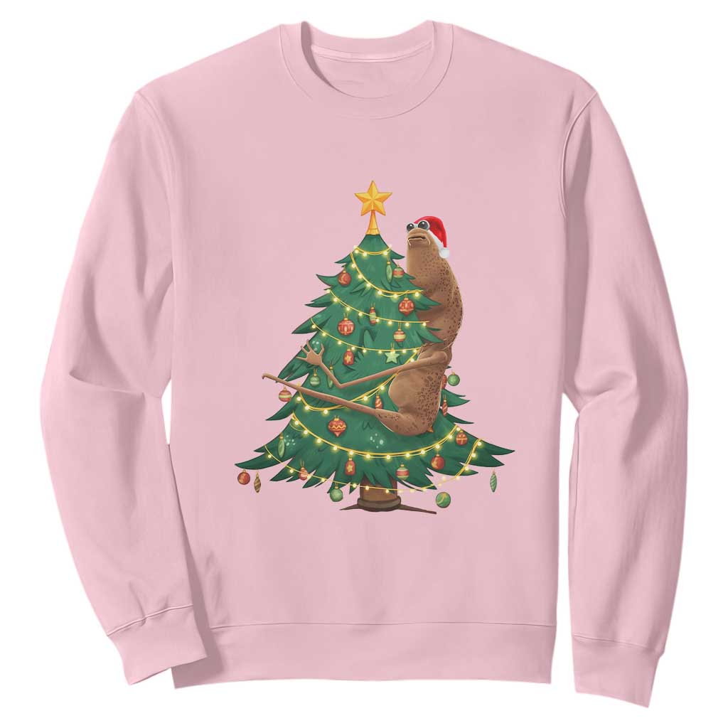 Marcus The Worm Meme Funny Christmas Sweatshirt TS14 Light Pink Print Your Wear