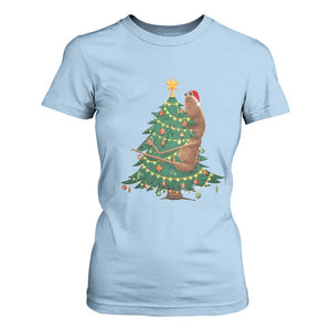 Marcus The Worm Meme Funny Christmas T Shirt For Women TS14 Light Blue Print Your Wear