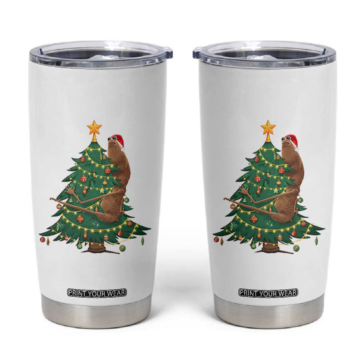 Marcus The Worm Meme Funny Christmas Tumbler Cup TS14 White Print Your Wear