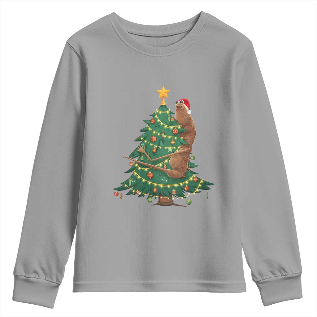 Marcus The Worm Meme Funny Christmas Youth Sweatshirt TS14 Sport Gray Print Your Wear
