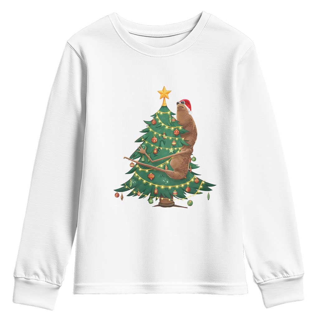 Marcus The Worm Meme Funny Christmas Youth Sweatshirt TS14 White Print Your Wear