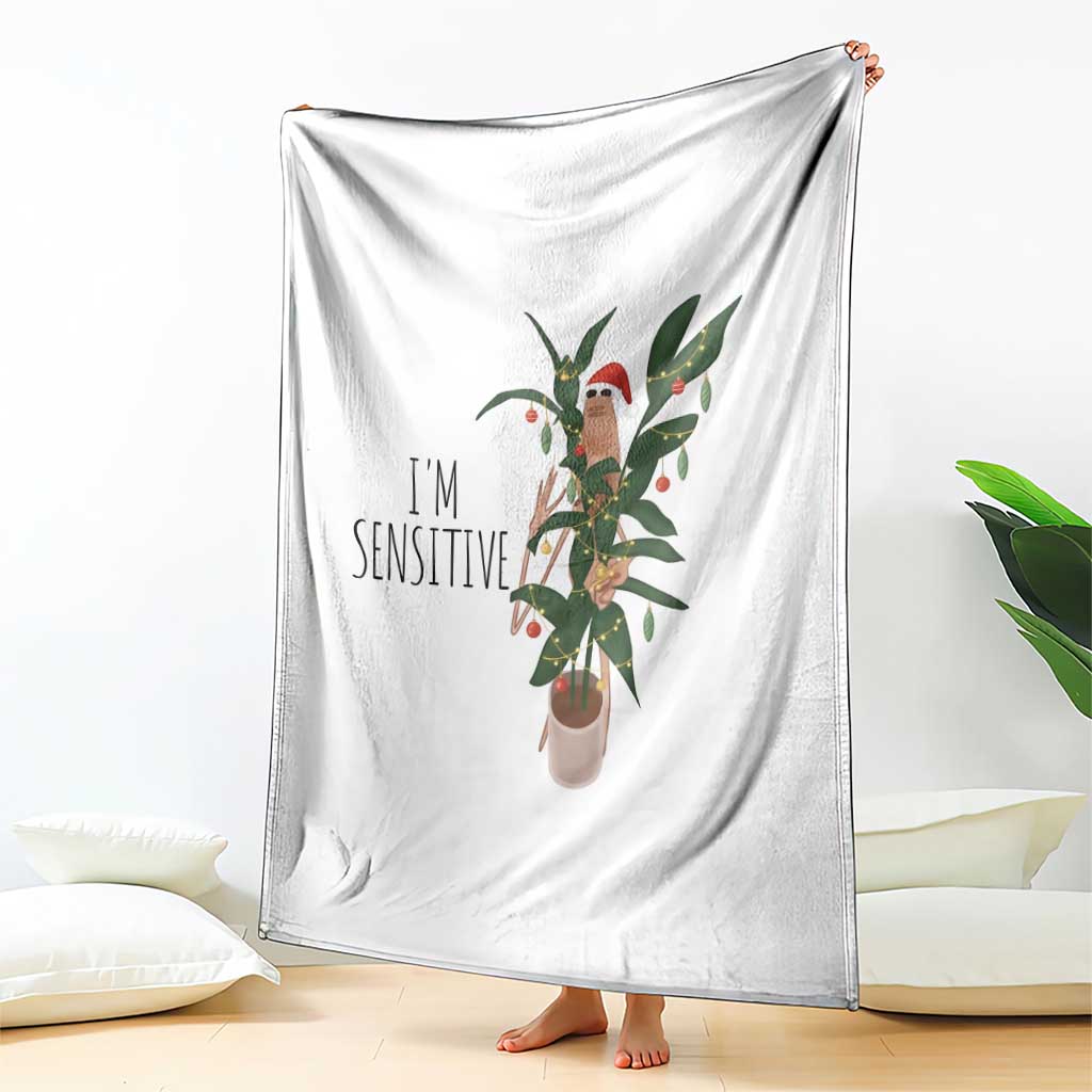 Marcus The Worm Christmas Meme Throw Blanket I Am Sensitive TS14 Print Your Wear