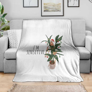 Marcus The Worm Christmas Meme Throw Blanket I Am Sensitive TS14 Print Your Wear