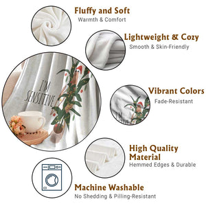 Marcus The Worm Christmas Meme Throw Blanket I Am Sensitive TS14 Print Your Wear