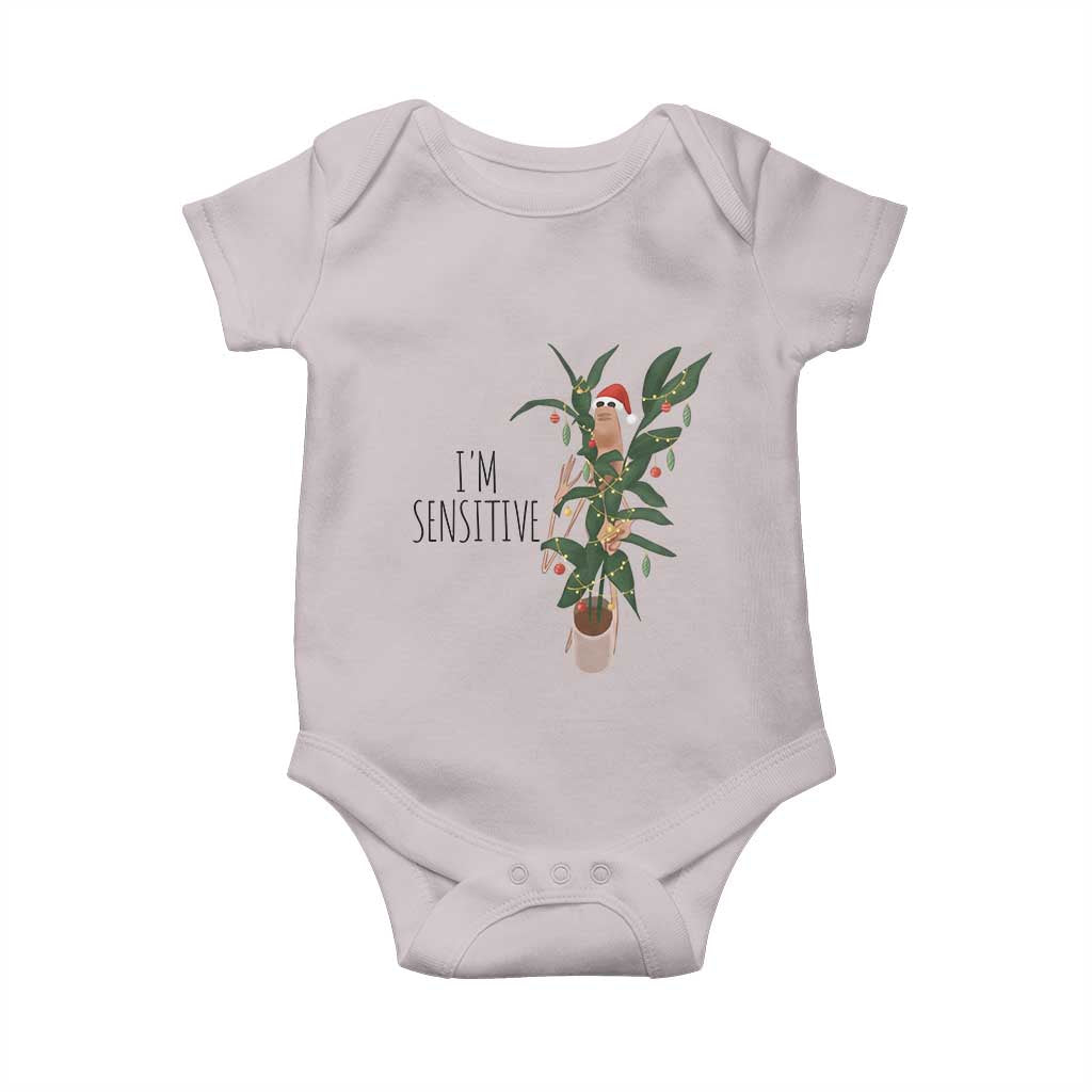 Marcus The Worm Christmas Meme Baby Onesie I Am Sensitive TS14 Ice Gray Print Your Wear