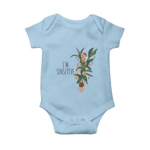Marcus The Worm Christmas Meme Baby Onesie I Am Sensitive TS14 Light Blue Print Your Wear