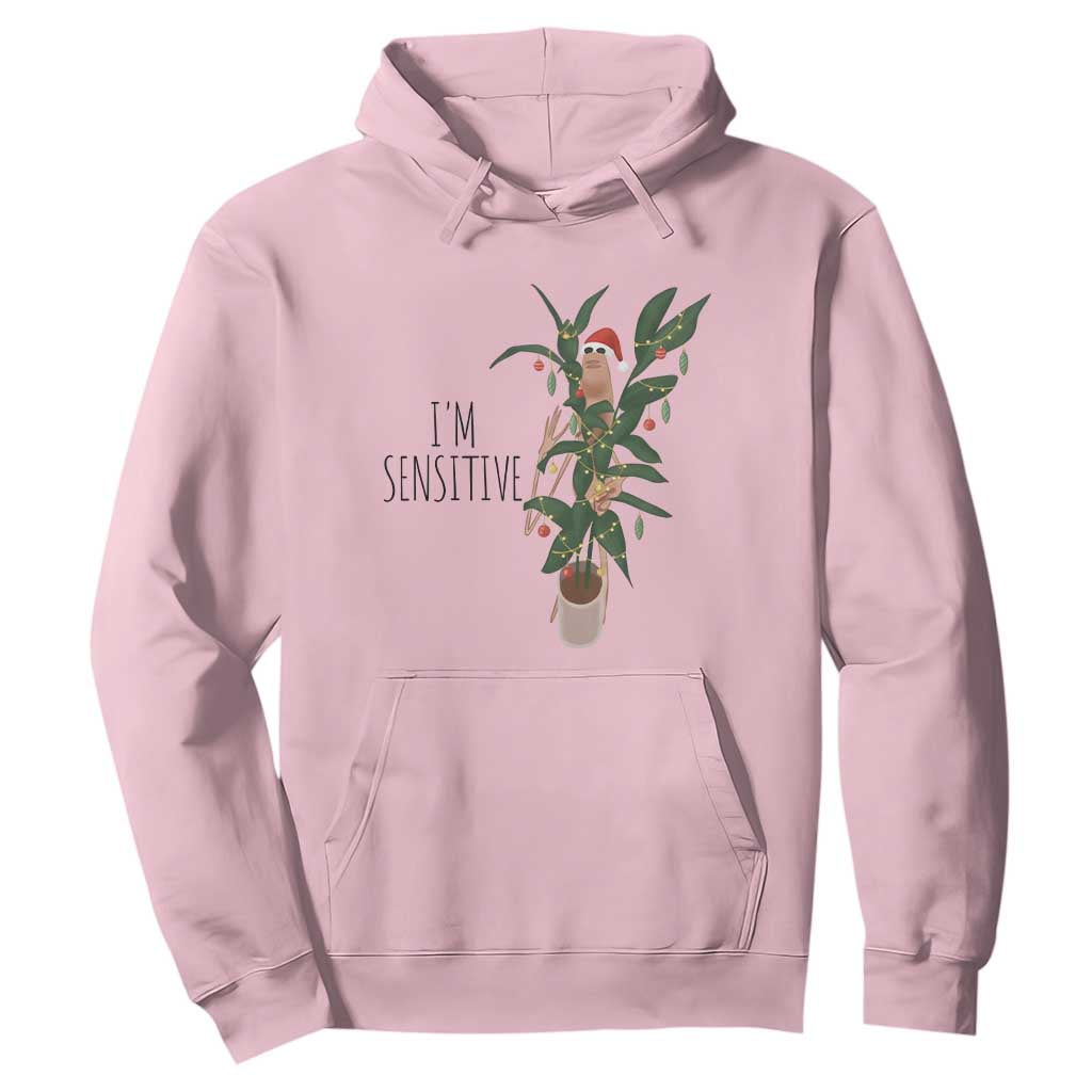 Marcus The Worm Christmas Meme Hoodie I Am Sensitive TS14 Light Pink Print Your Wear