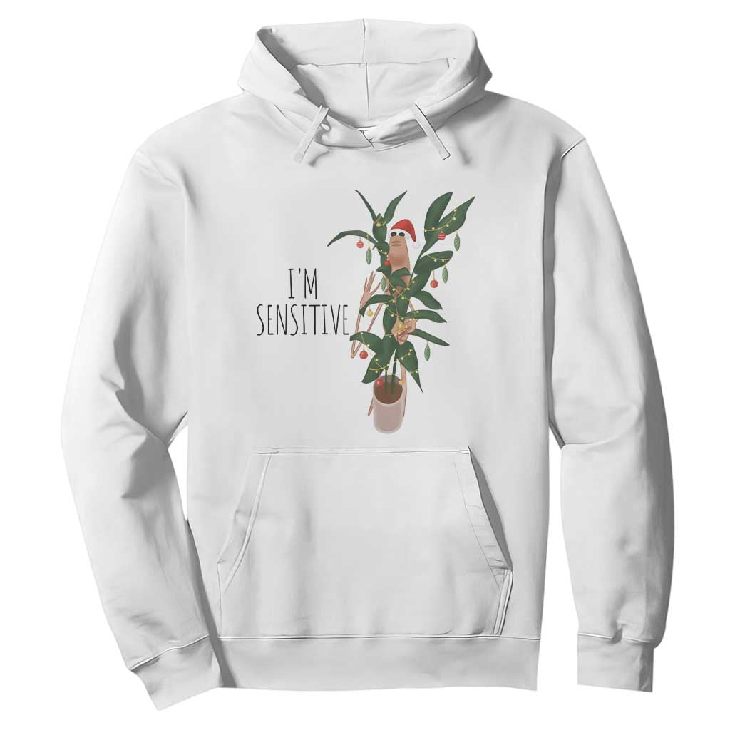 Marcus The Worm Christmas Meme Hoodie I Am Sensitive TS14 White Print Your Wear