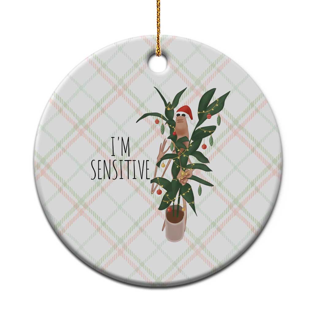 Marcus The Worm Christmas Meme Ceramic Ornament I Am Sensitive TS14 1pc Christmas Plaid Print Your Wear