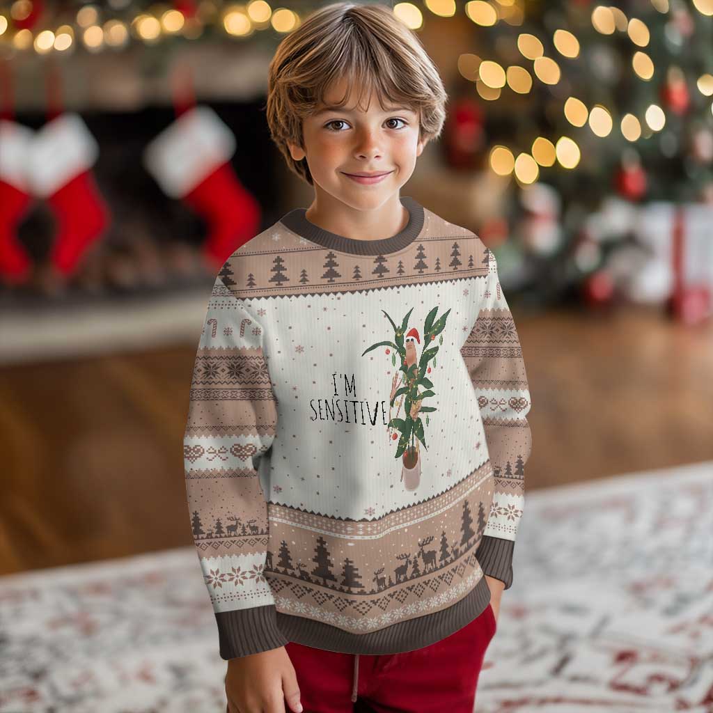 Marcus The Worm Xmas Meme Ugly Christmas Sweater I Am Sensitive TS14 Mocha Mousse Print Your Wear
