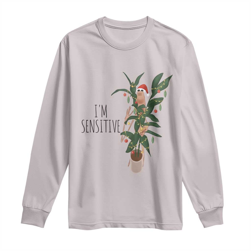 Marcus The Worm Christmas Meme Long Sleeve Shirt I Am Sensitive TS14 Ice Gray Print Your Wear
