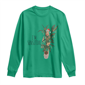 Marcus The Worm Christmas Meme Long Sleeve Shirt I Am Sensitive TS14 Irish Green Print Your Wear