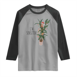Marcus The Worm Christmas Meme Raglan Shirt I Am Sensitive TS14 Sport Gray Black Print Your Wear