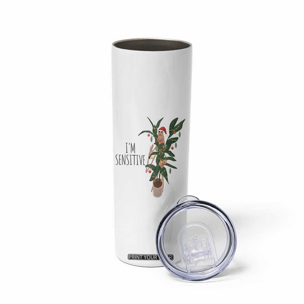 Marcus The Worm Christmas Meme Skinny Tumbler I Am Sensitive TS14 Print Your Wear