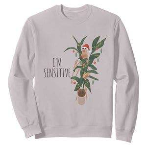 Marcus The Worm Christmas Meme Sweatshirt I Am Sensitive TS14 Ice Gray Print Your Wear