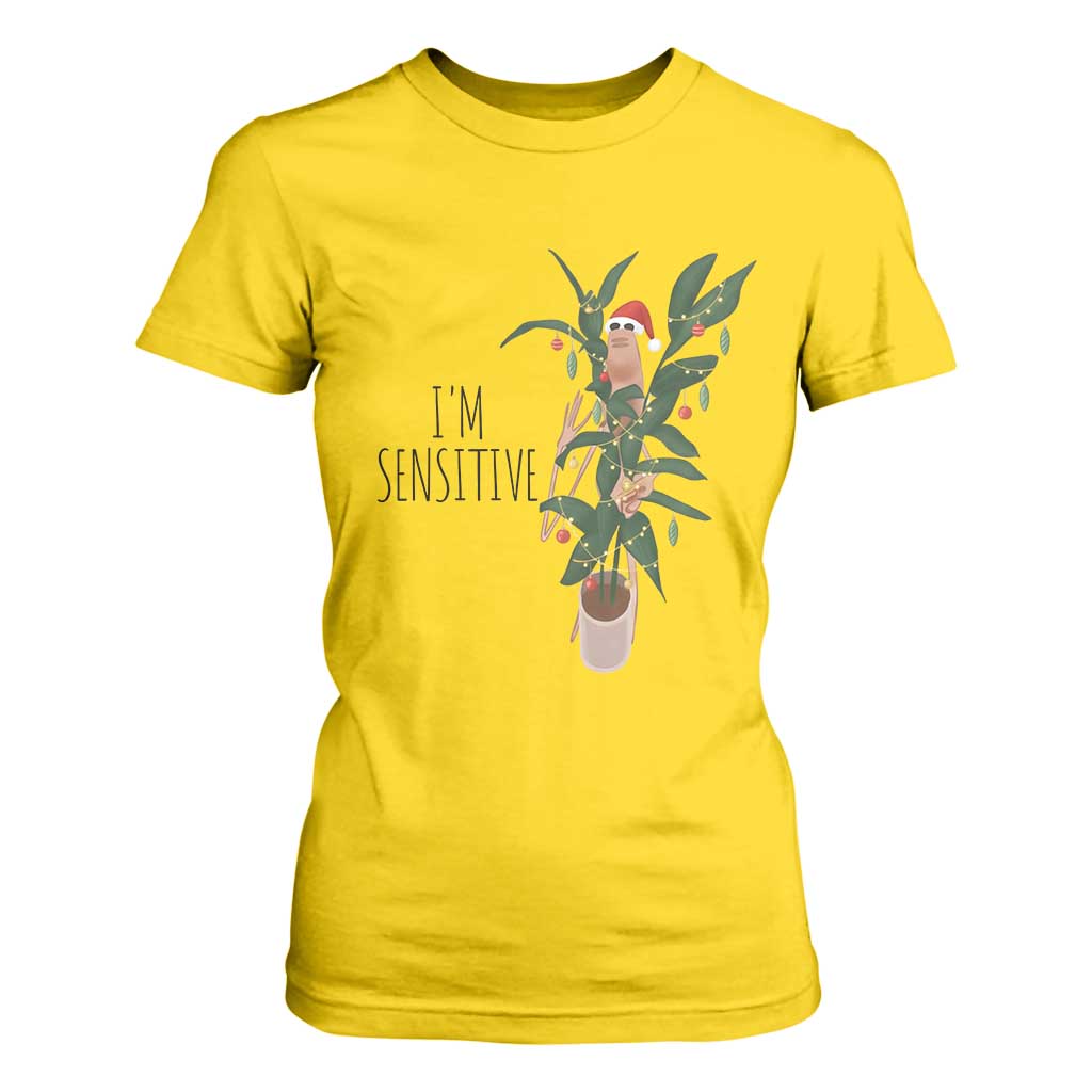 Marcus The Worm Christmas Meme T Shirt For Women I Am Sensitive TS14 Daisy Print Your Wear