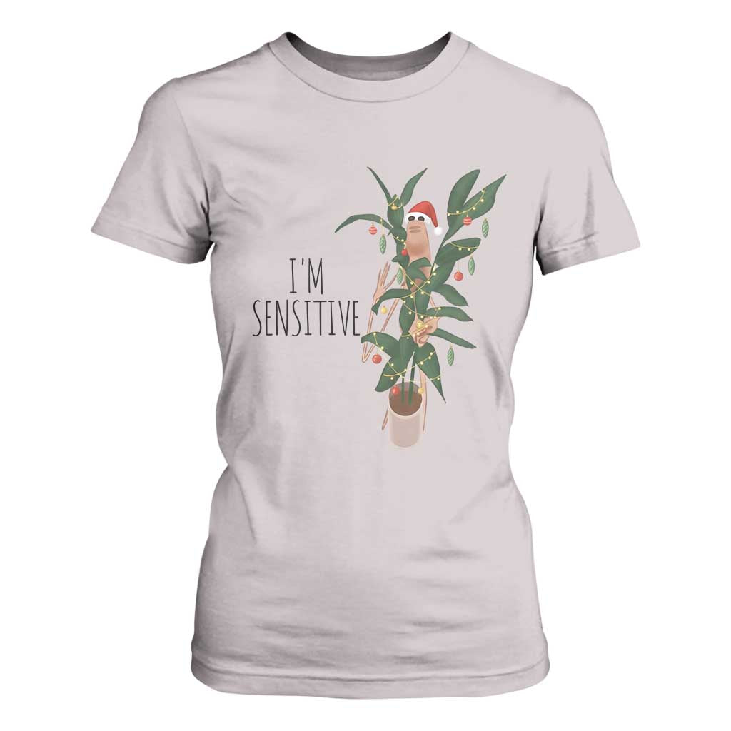 Marcus The Worm Christmas Meme T Shirt For Women I Am Sensitive TS14 Ice Gray Print Your Wear